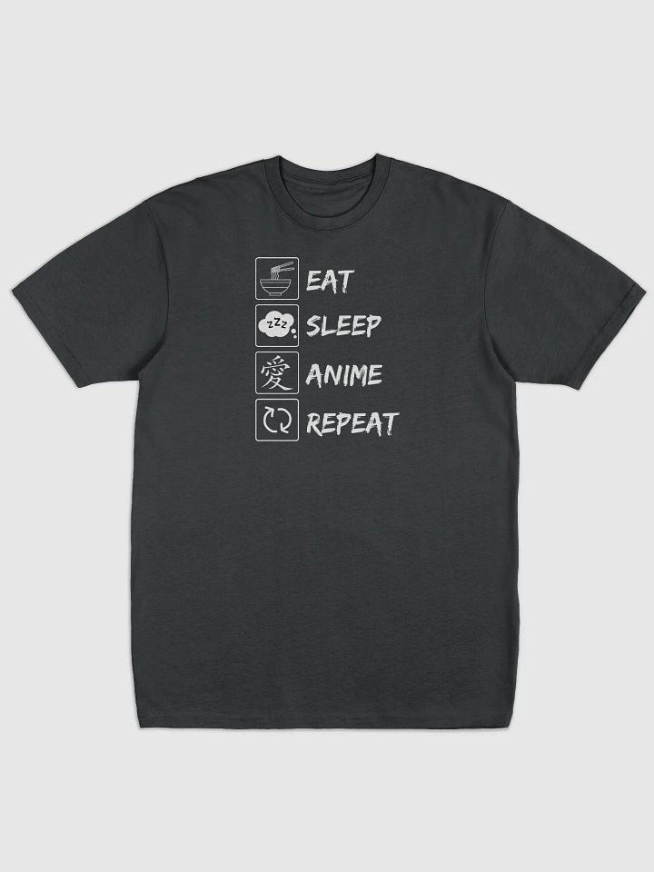 Eat Sleep Anime Repeat Tee | Premium Heavyweight Cotton product image (1)