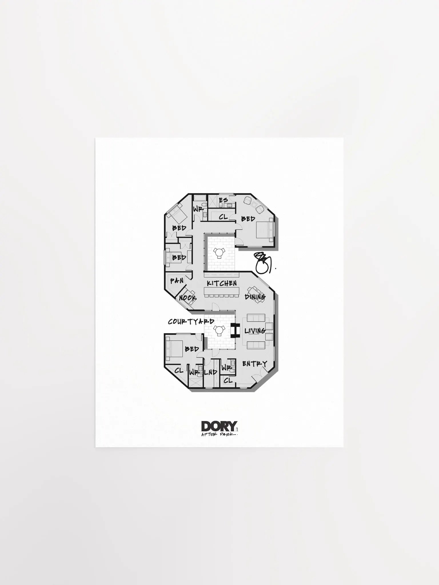 Alphabet Floor Plan Poster - S product image (1)