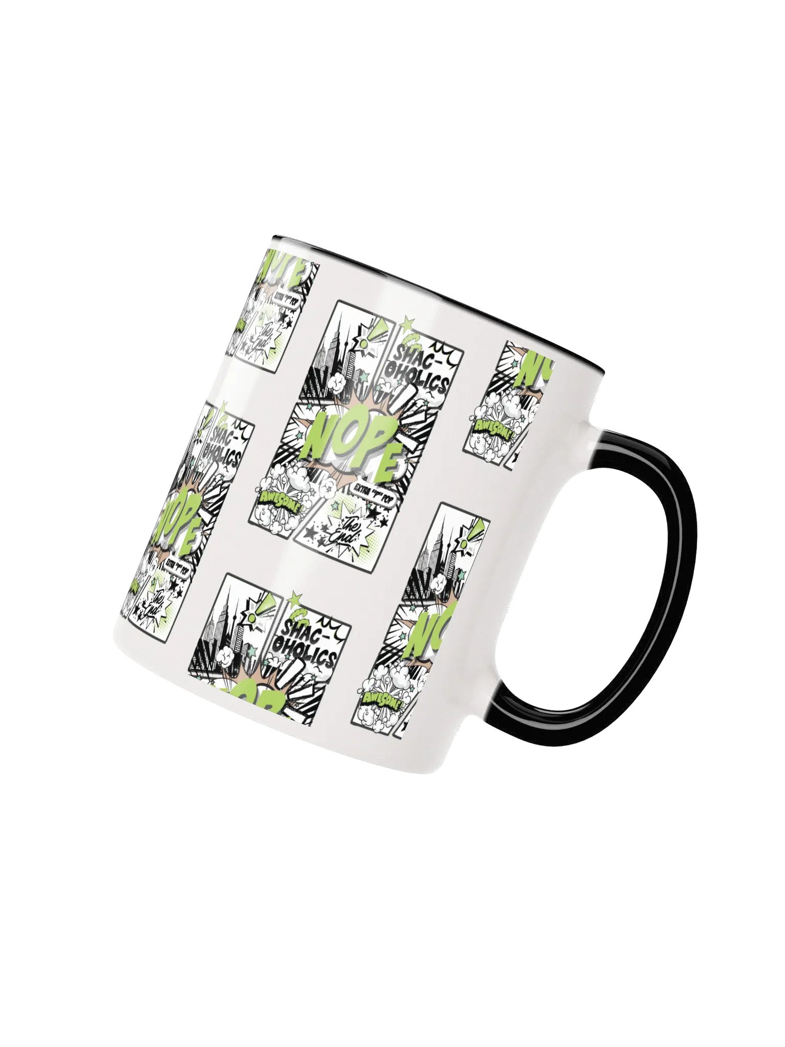 Shac-oholics Comic Blast Mug - Green 