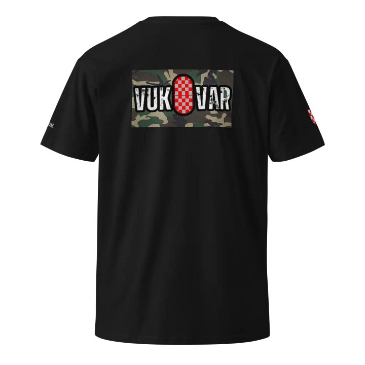 VUKOVAR Shield Distressed Ušivani Logotipi T-Shirt product image (1)