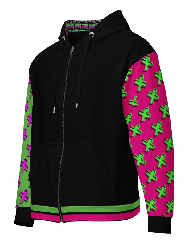 👾 ZIMMI GlitchWave Hoodie – Neon Edition product image (2)