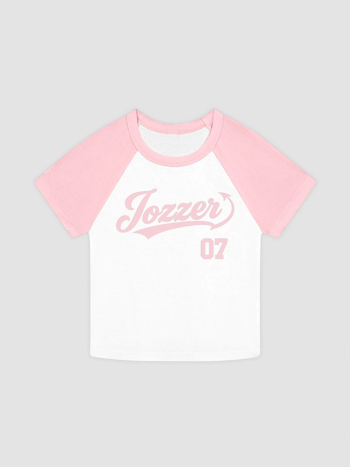Jozzer Baseball Logo - Raglan Crop [Pink] product image (1)