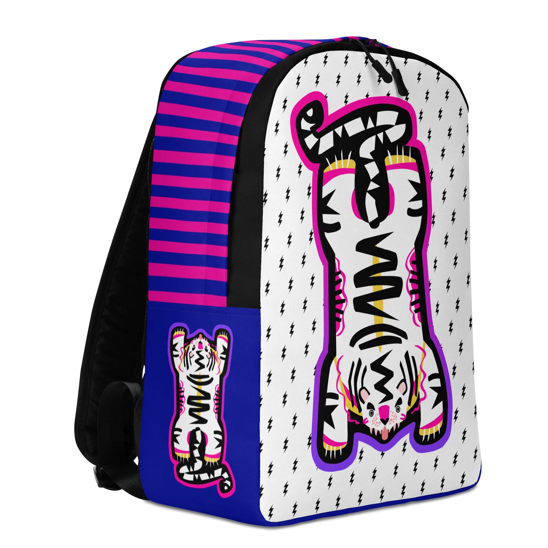 Pink & Blue Tiger Backpack product image (4)