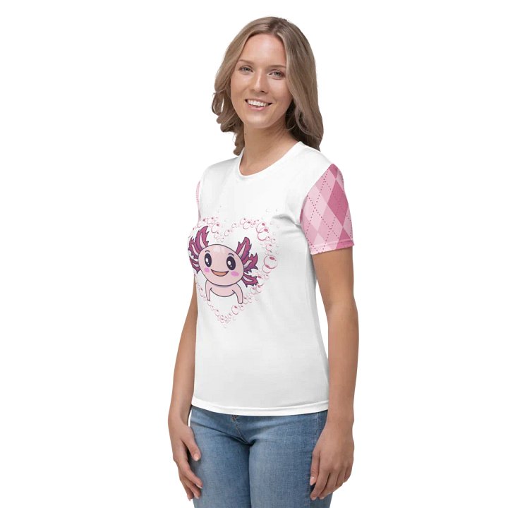 Pink And White Axolotl T-Shirt product image (2)