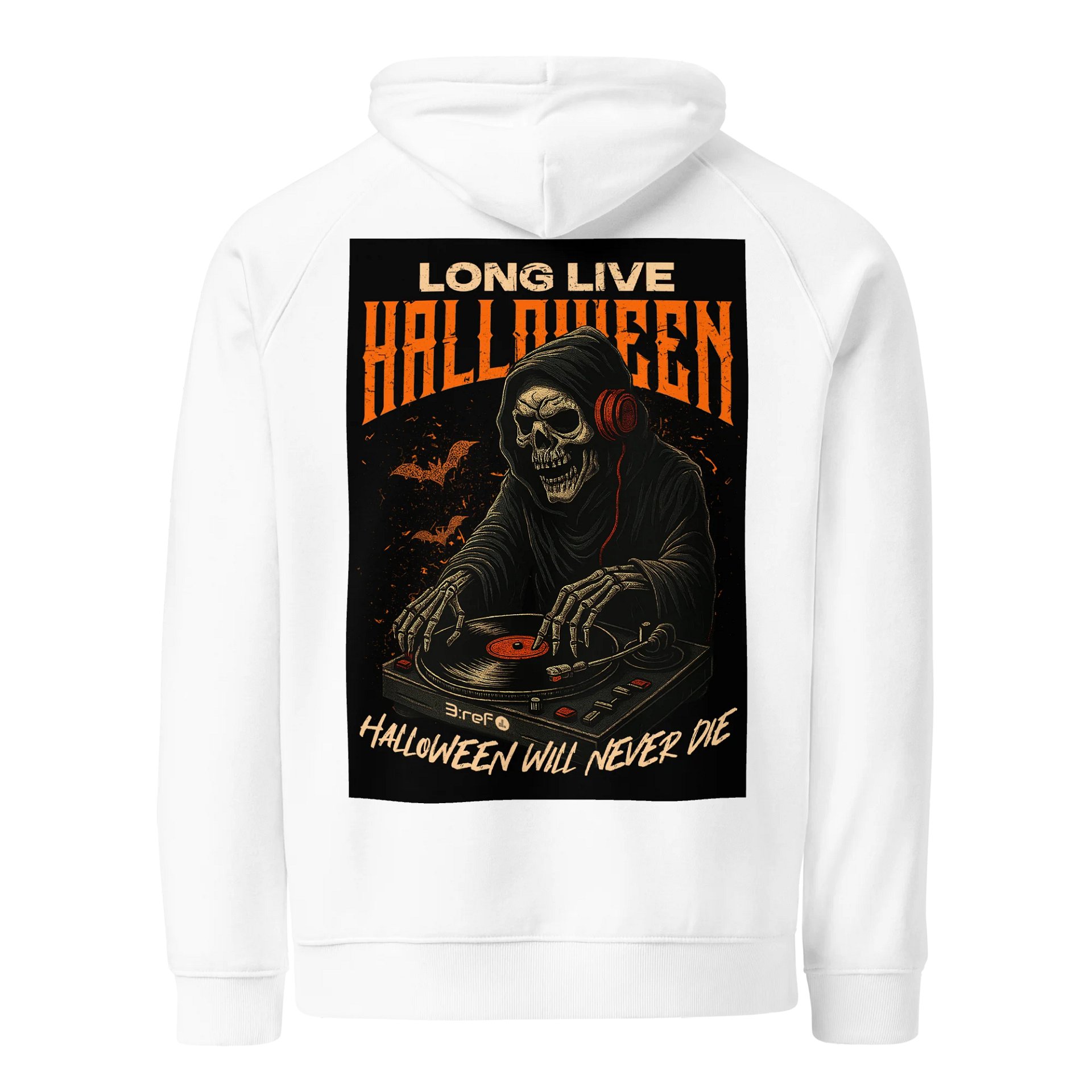 Eco-Friendly Halloween DJ Skeleton Hoodie product image (1)