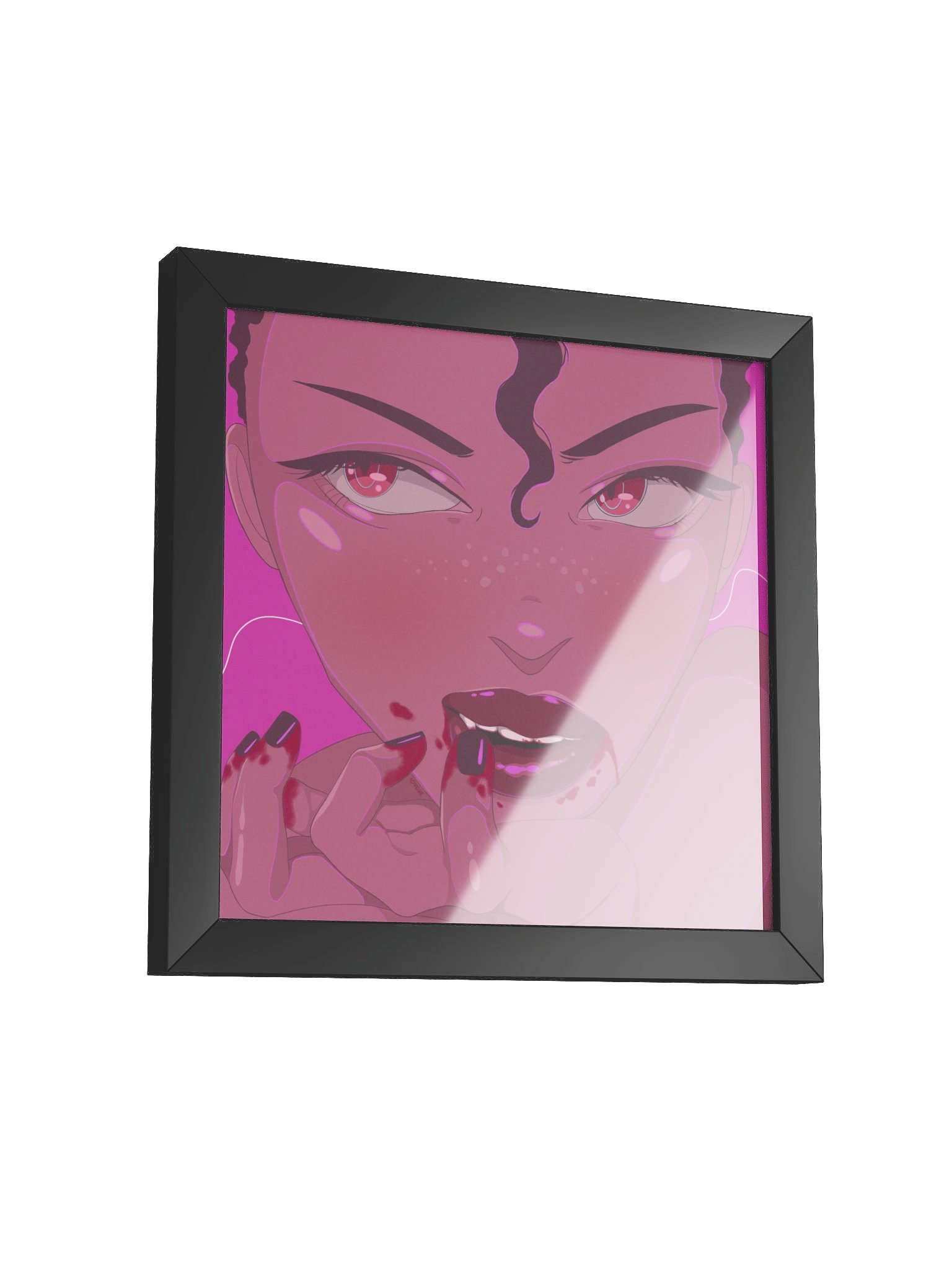 'Fawning' - Black Framed Print product image (3)