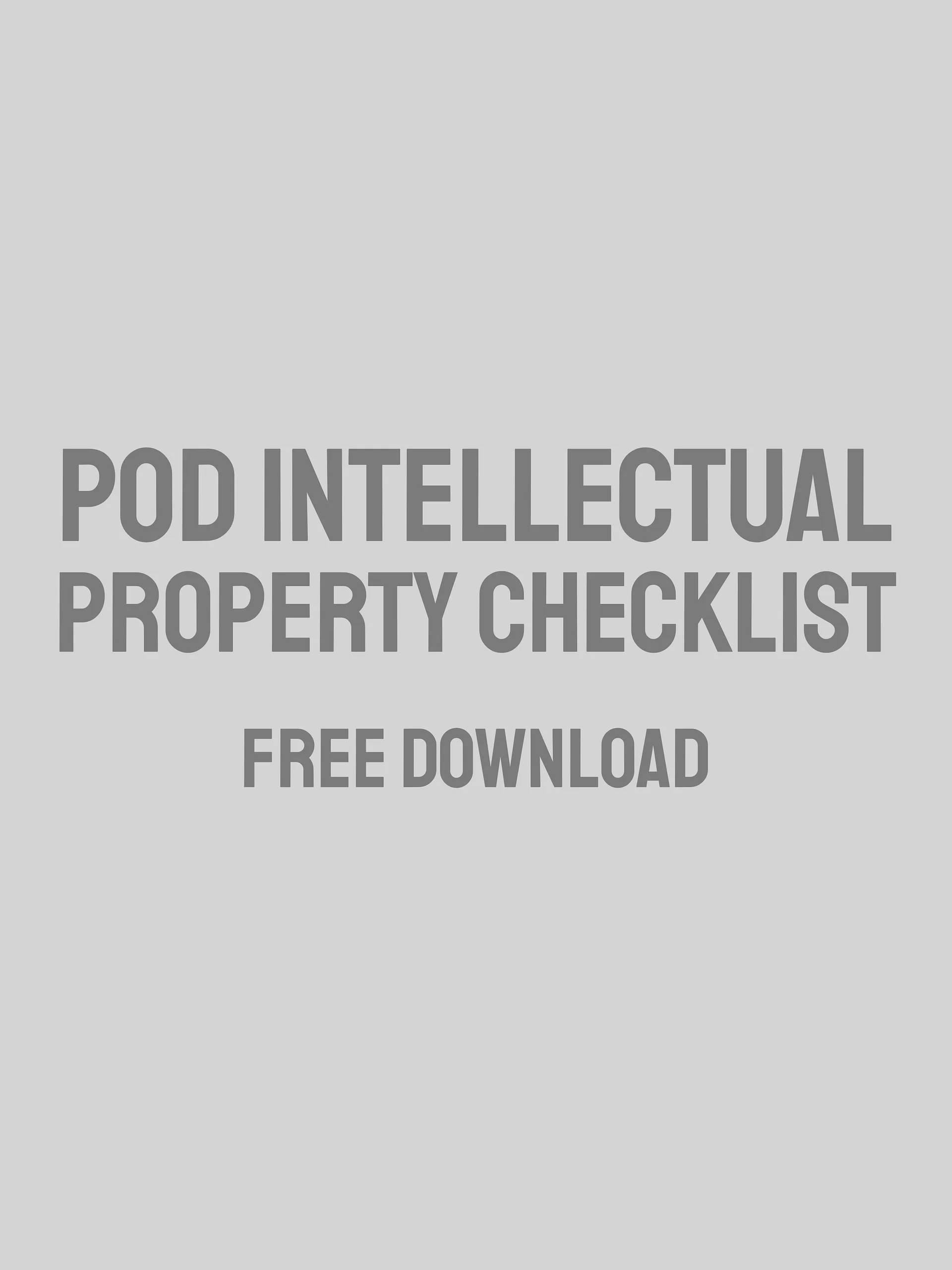 IP Checklist for POD by Tia TX product image (1)