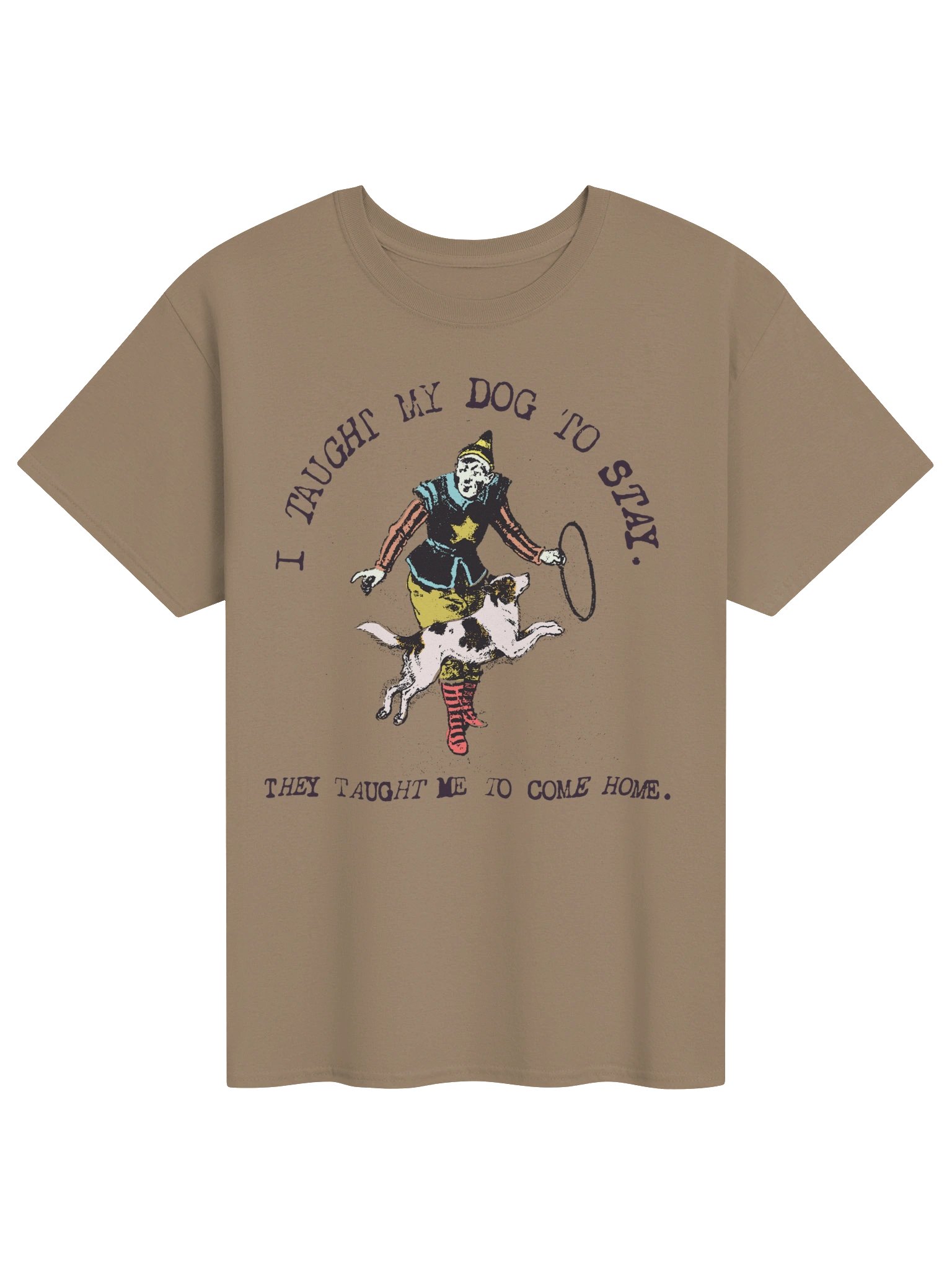 I Taught My Dog to Stay, They Taught Me to Come Home Vintage Dog Lover T-Shirt product image (8)