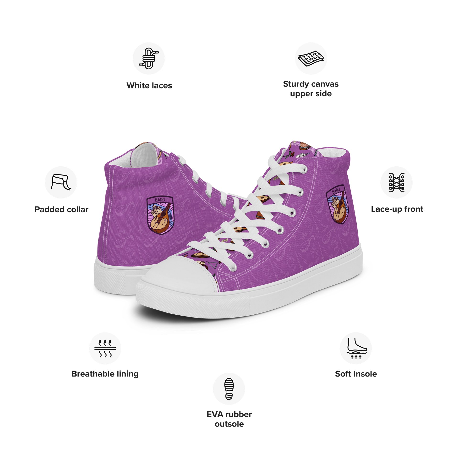 Mens Bard High Tops product image (2)