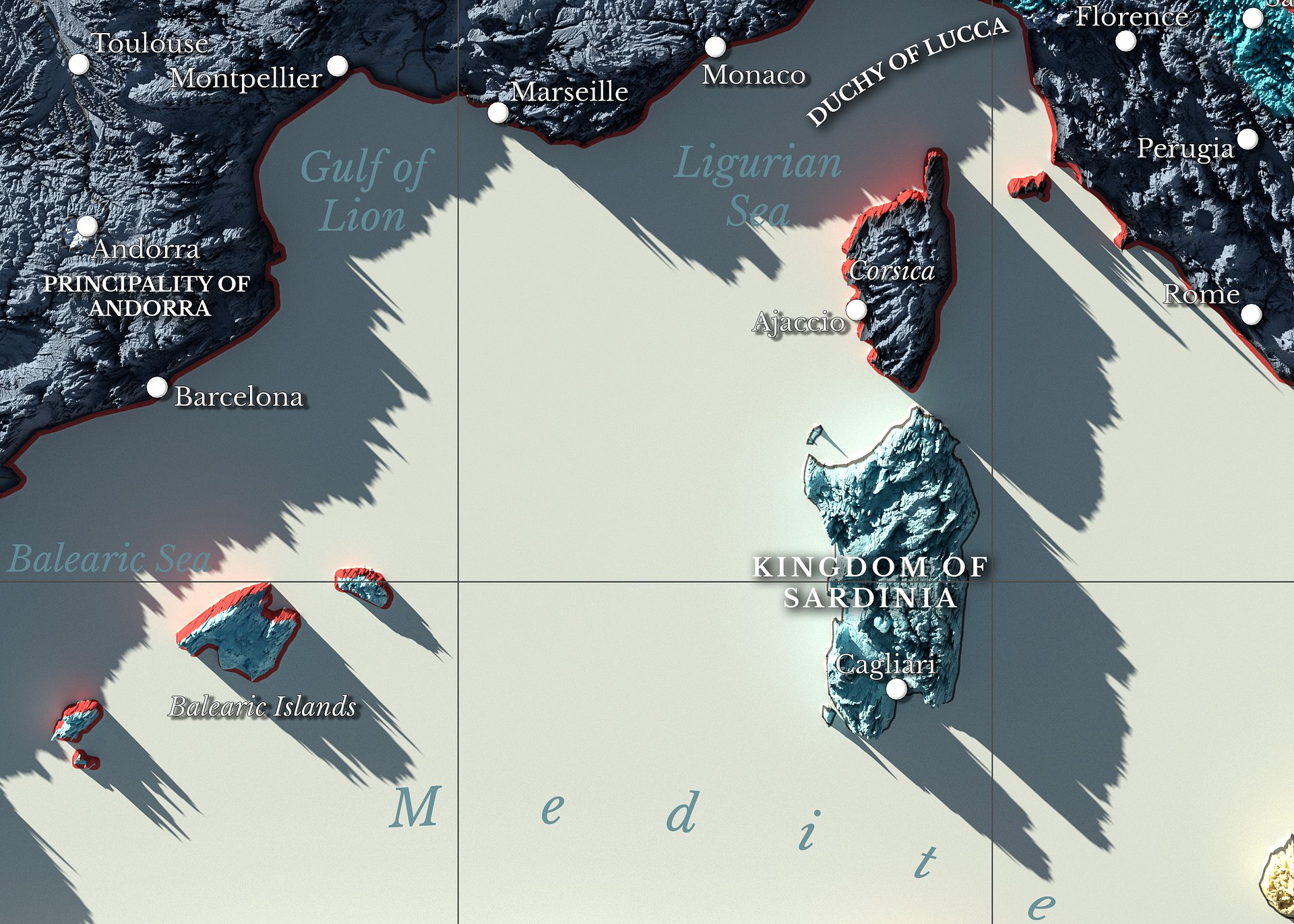 Napoleonic Europe - 1812 - Digital High Resolution Map product image (3)