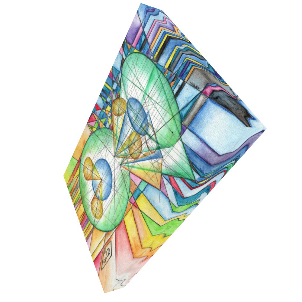 Poinsot's Gyroscope - Geometric Physics Art Canvas Print product image (2)