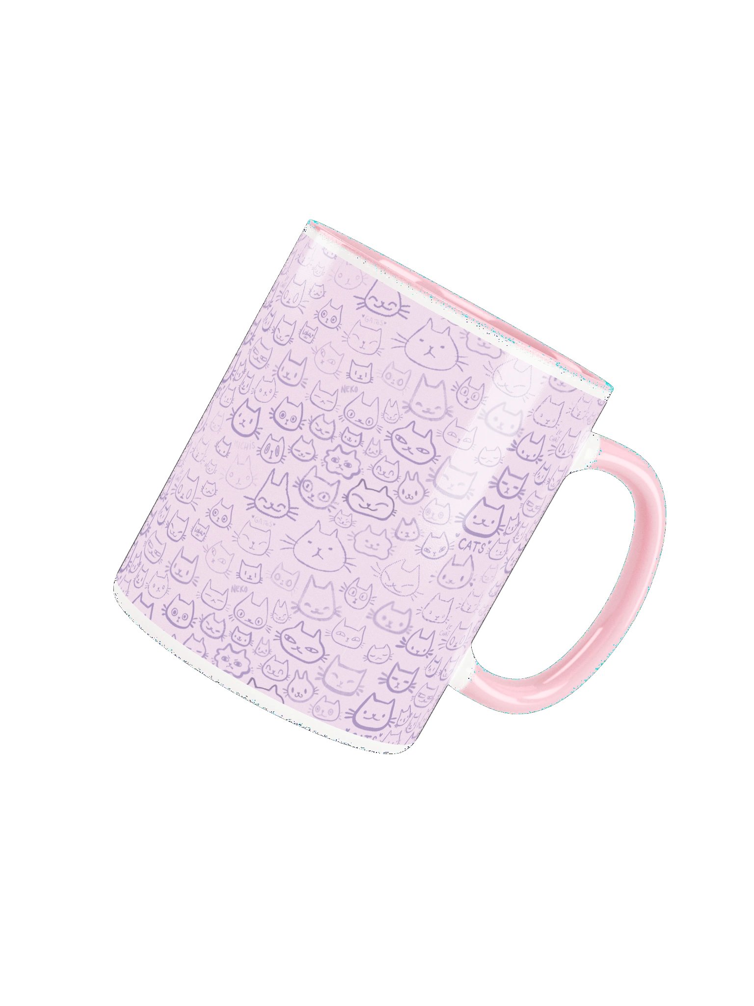 Many Cat Faces Ceramic Mug product image (4)
