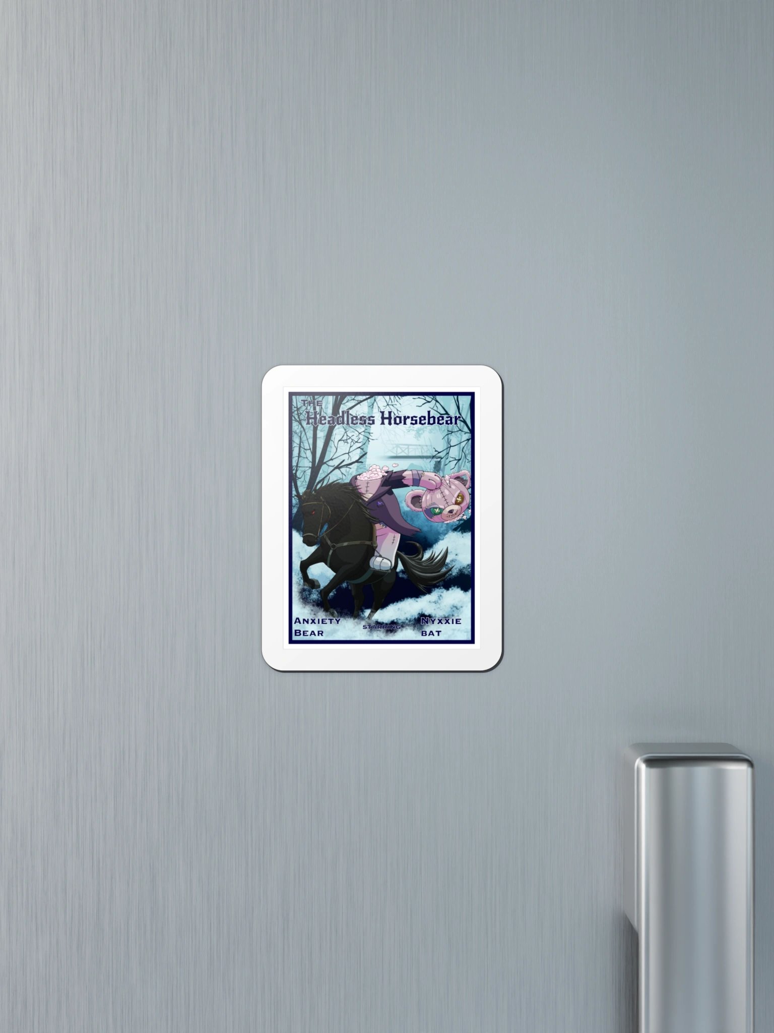 Anxiety Bear Headless Horsebear Movie Magnet product image (12)