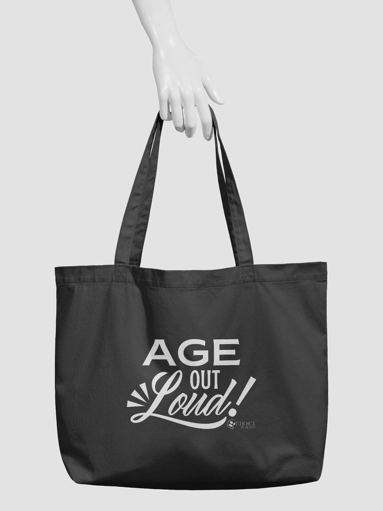 Eco-Friendly Organic Cotton Tote by Econscious - "Age Out Loud" product image (3)