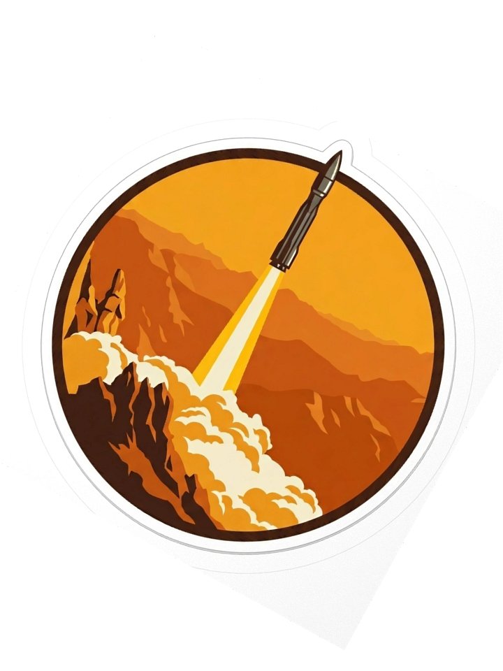 Rocket Liftoff Sticker product image (2)