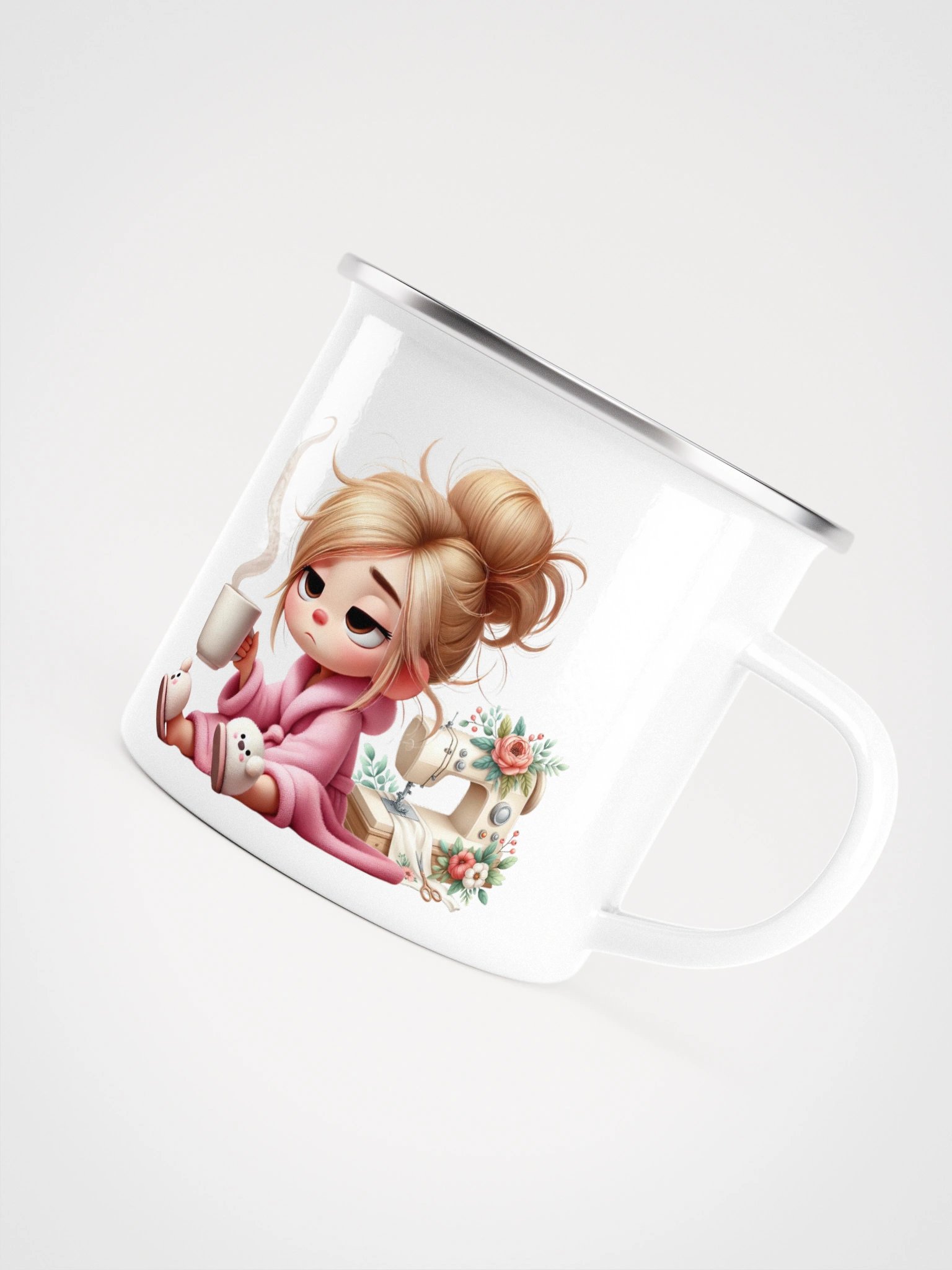 Cozy Day Off Sew It Goes Enamel Mug product image (5)