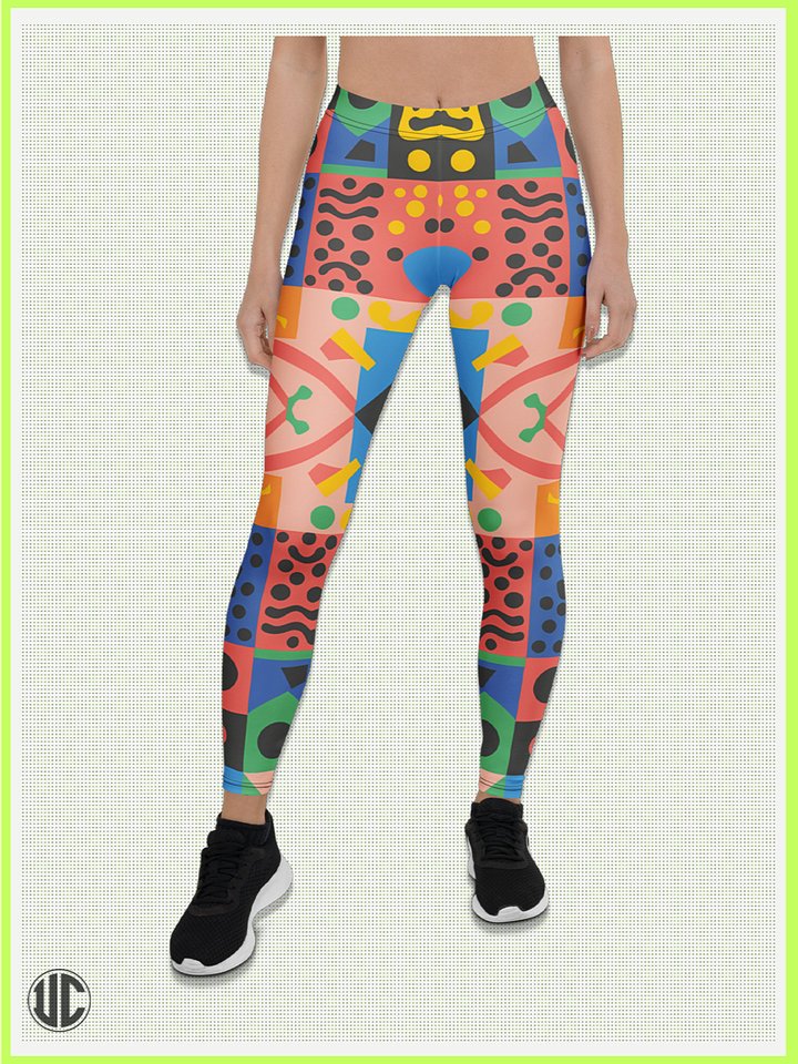Vivid Memphis Style – Women’s Leggings product image (1)