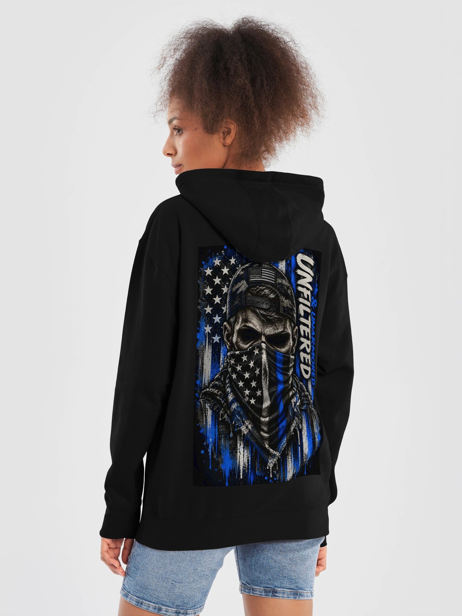 Dude Skull Hoodie - Blue2 product image (6)