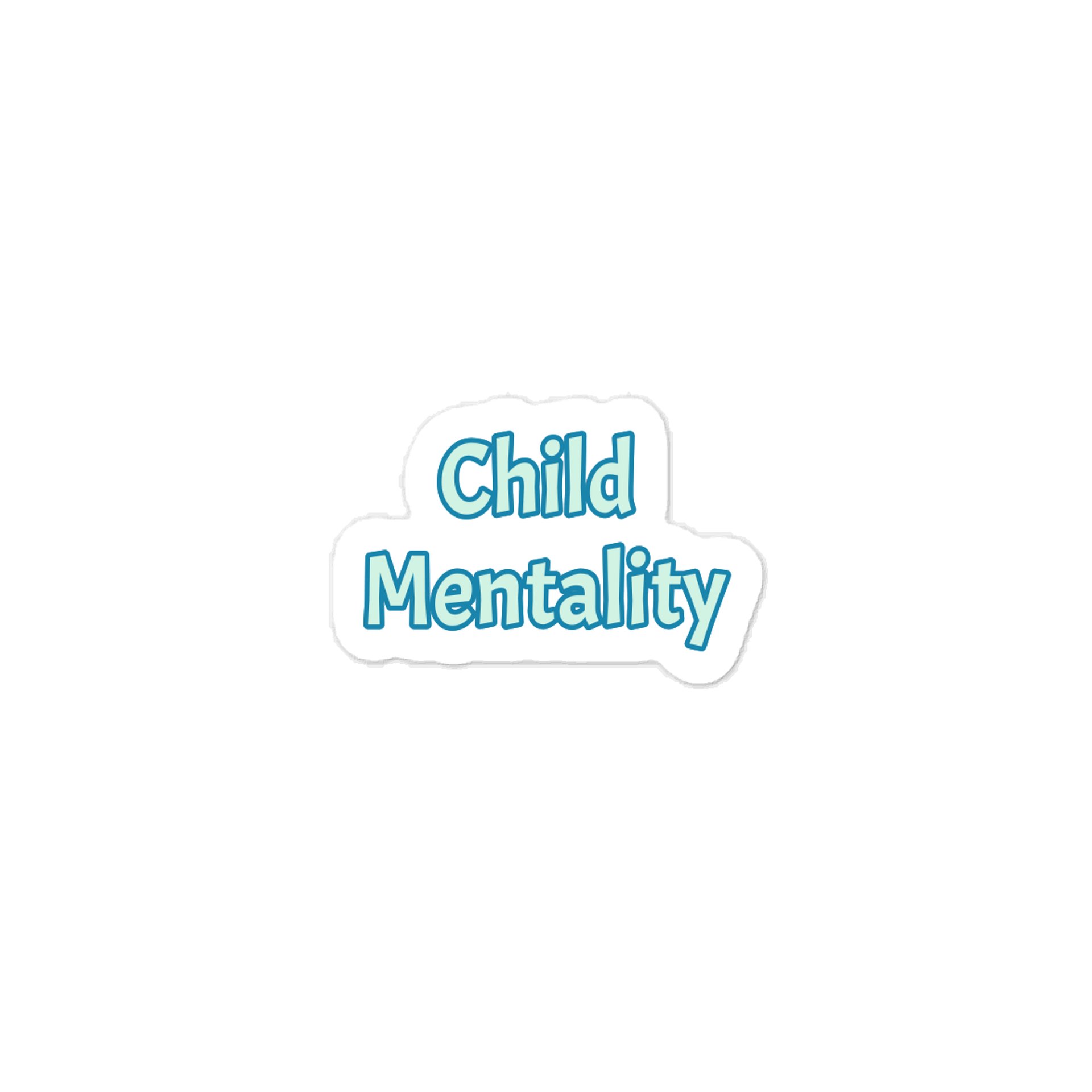 Child Mentality Meme Sticker product image (1)