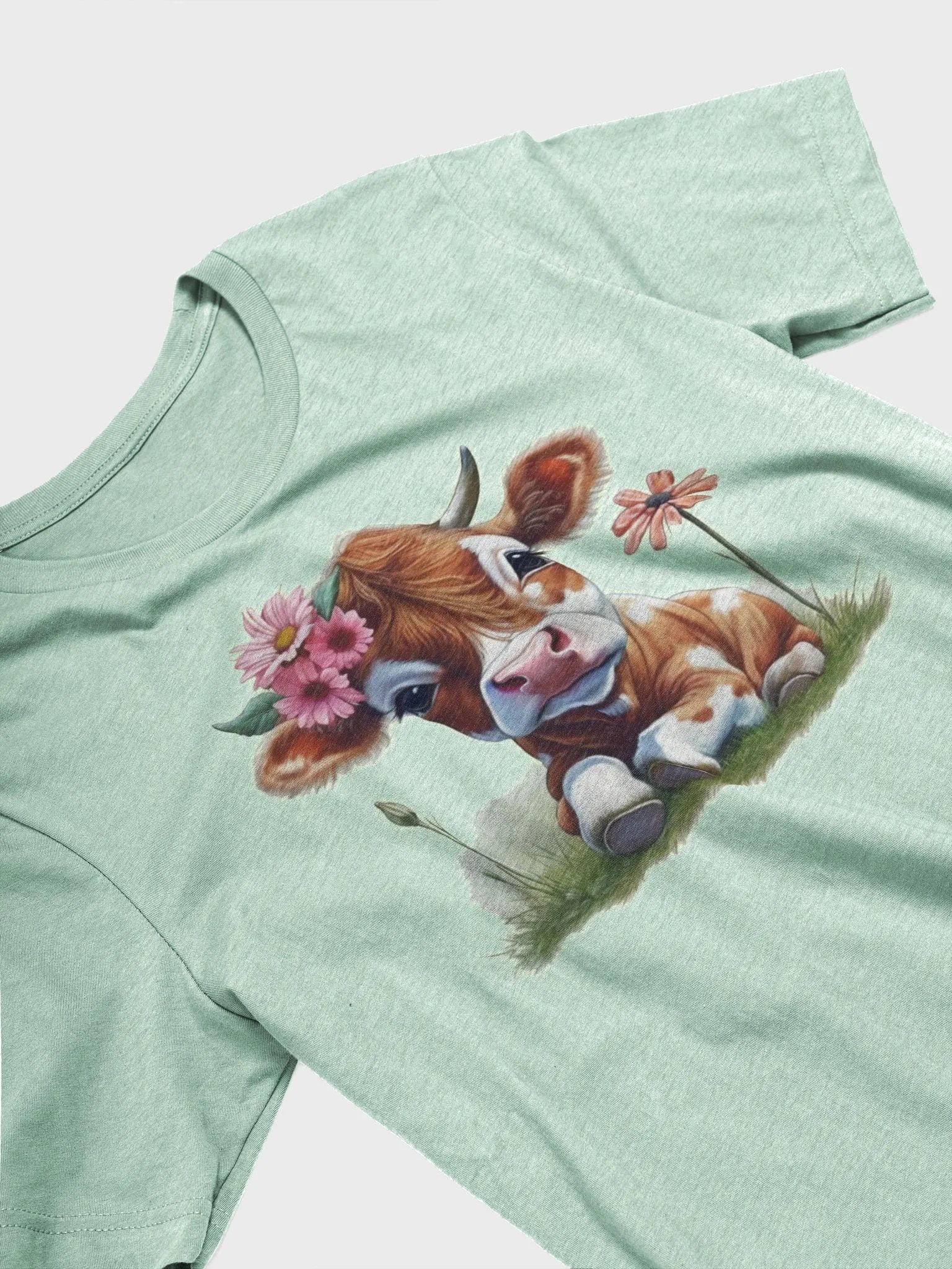 Adorable cute cow with flowers product image (3)
