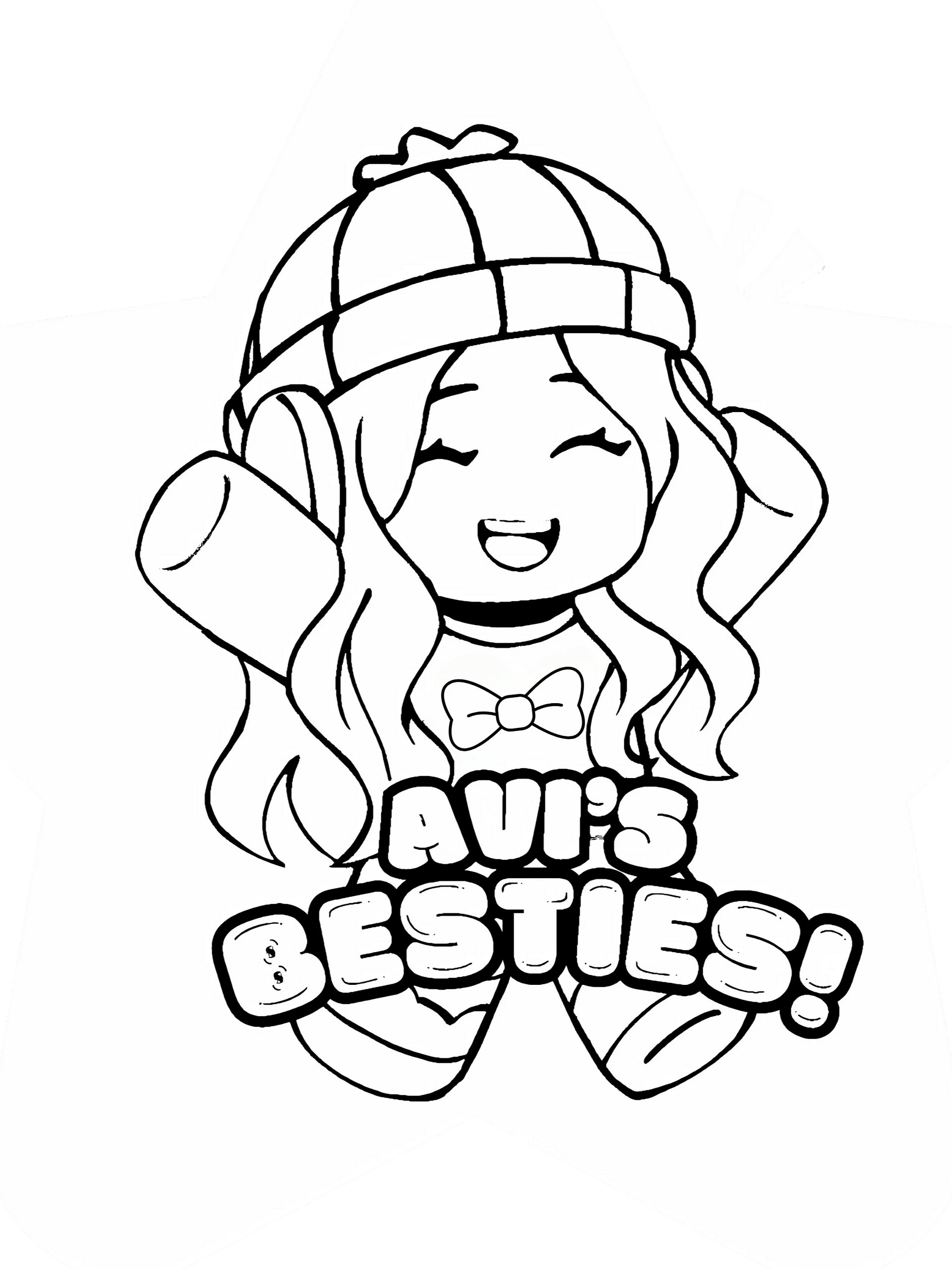 Avi's Besties Coloring Page Print Out - Free product image (1)
