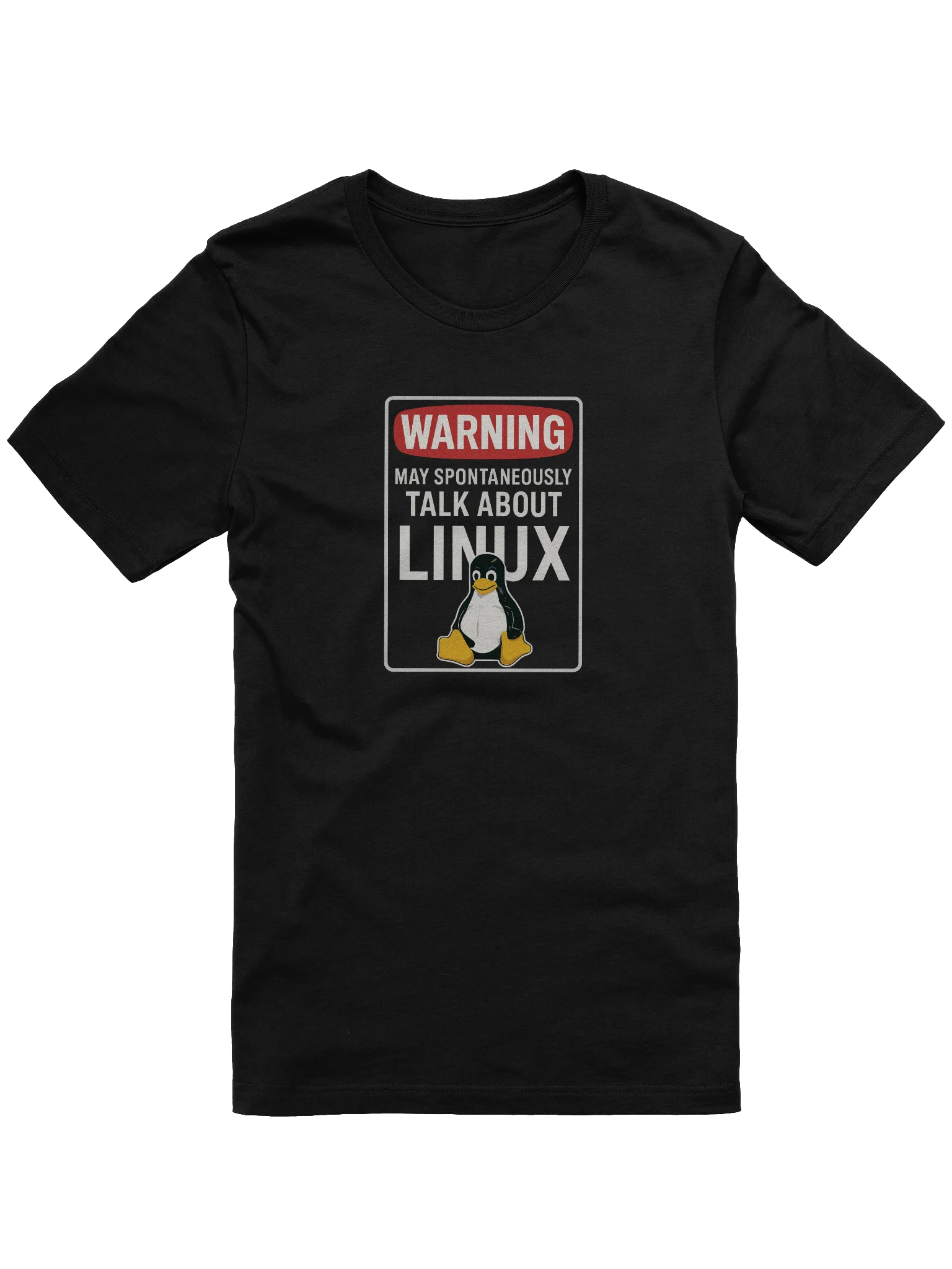 "May Spontaneously Talk About Linux" T-Shirt product image (1)