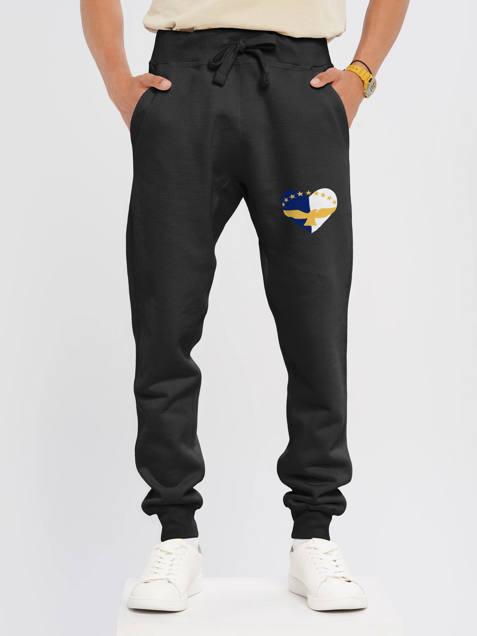 azores flag heart joggers product image (3)