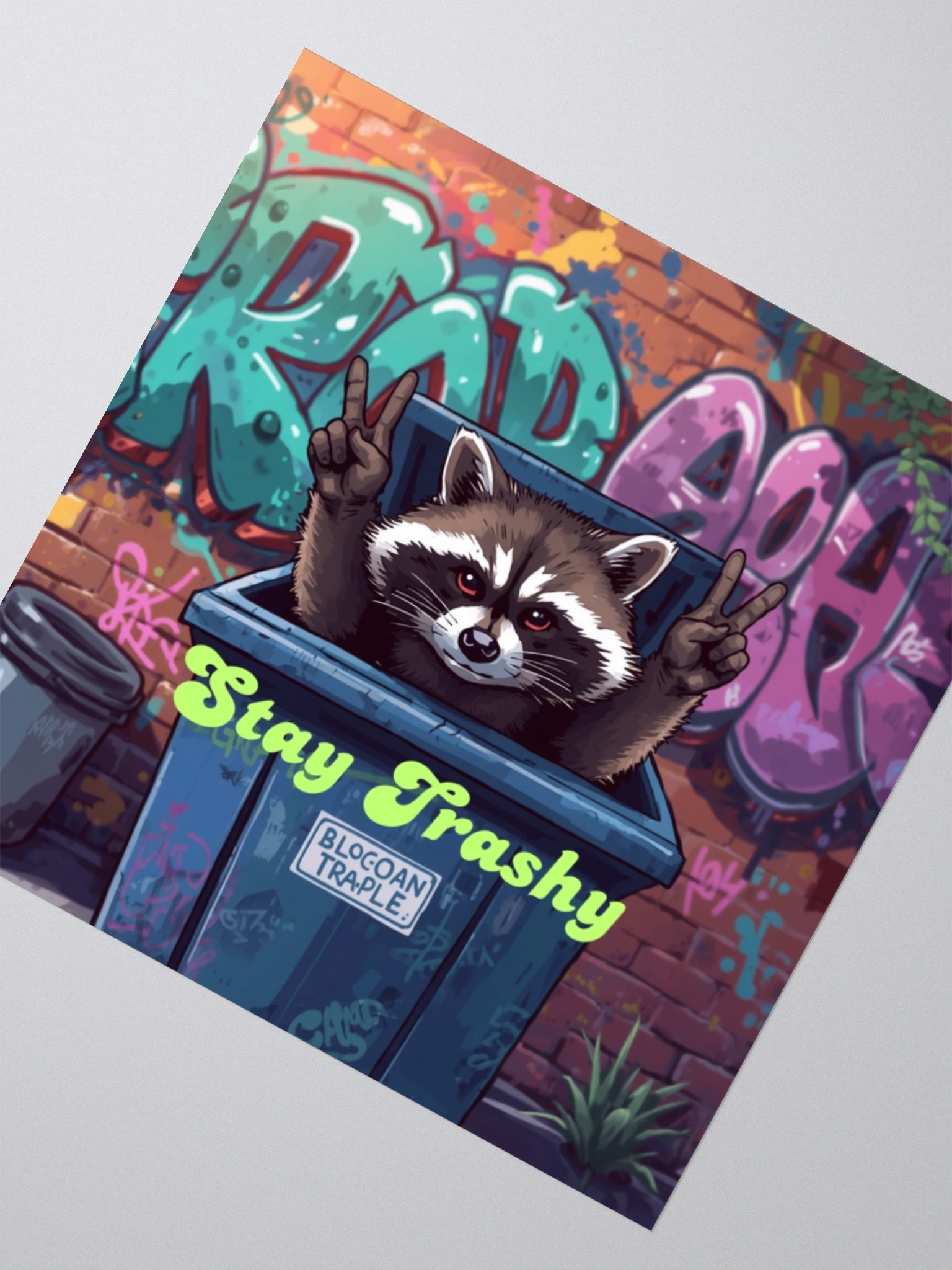 stay trashy sticker product image (2)