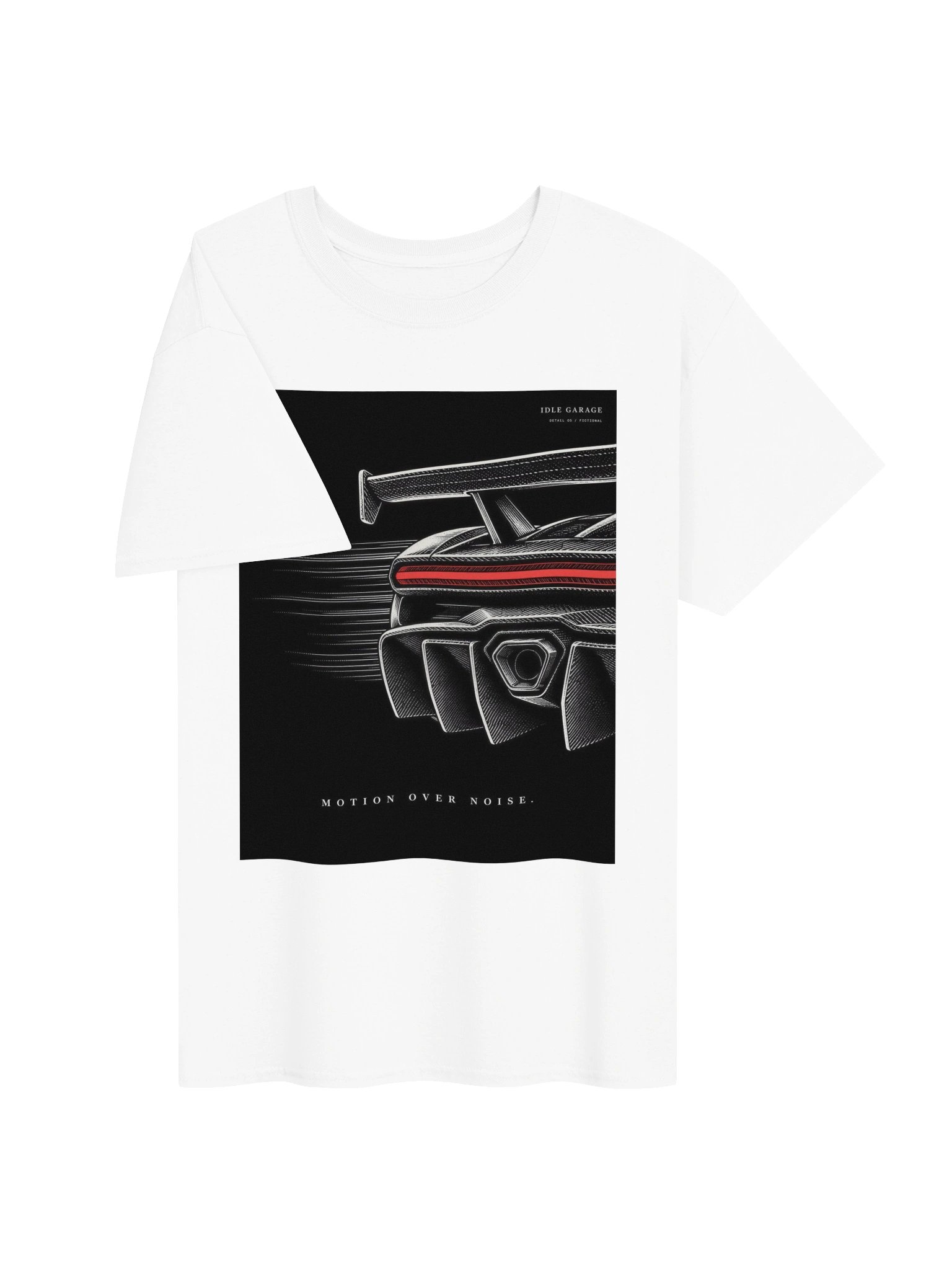 Idle Garage Motion Over Noise Tee product image (3)