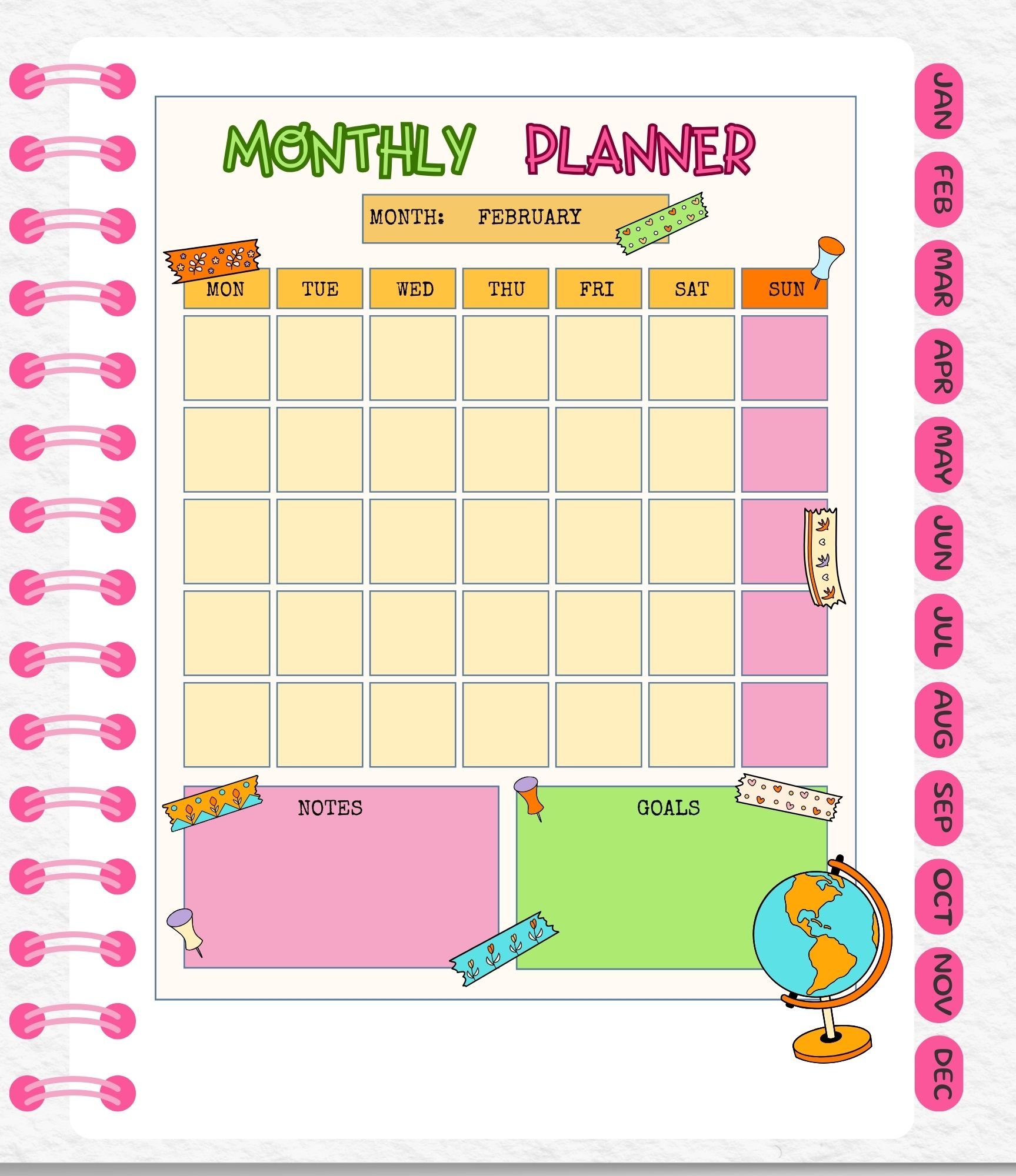 The Schooler's Monthly Digital Planner product image (4)