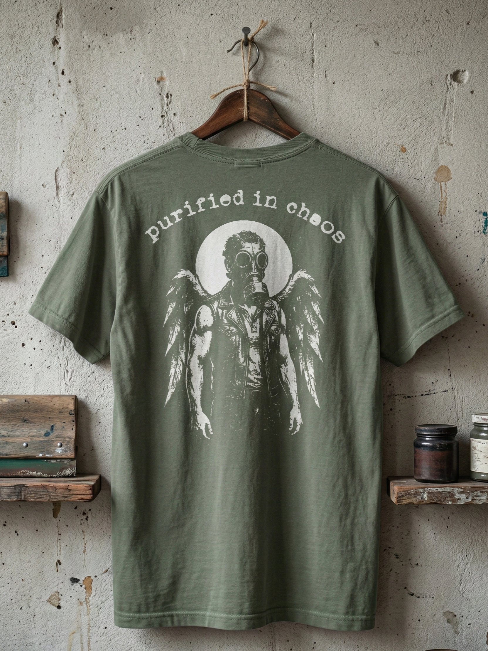 "Purified in Chaos" Tee - Dystopian Edition (Back Print) product image (1)