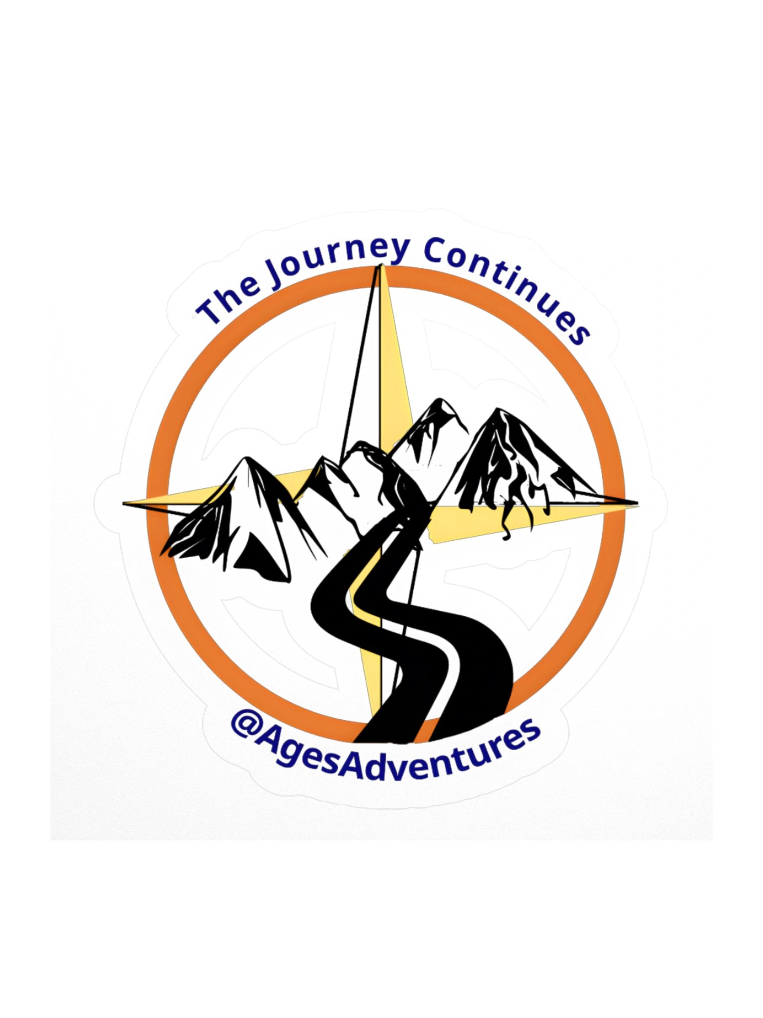 The "Journey Continues" Backcountry Sticker (Kiss-Cut) product image (1)