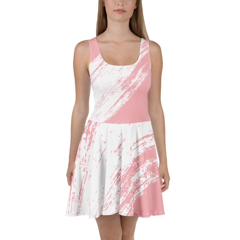 Whimsical Brush Strokes Skater Dress product image (2)
