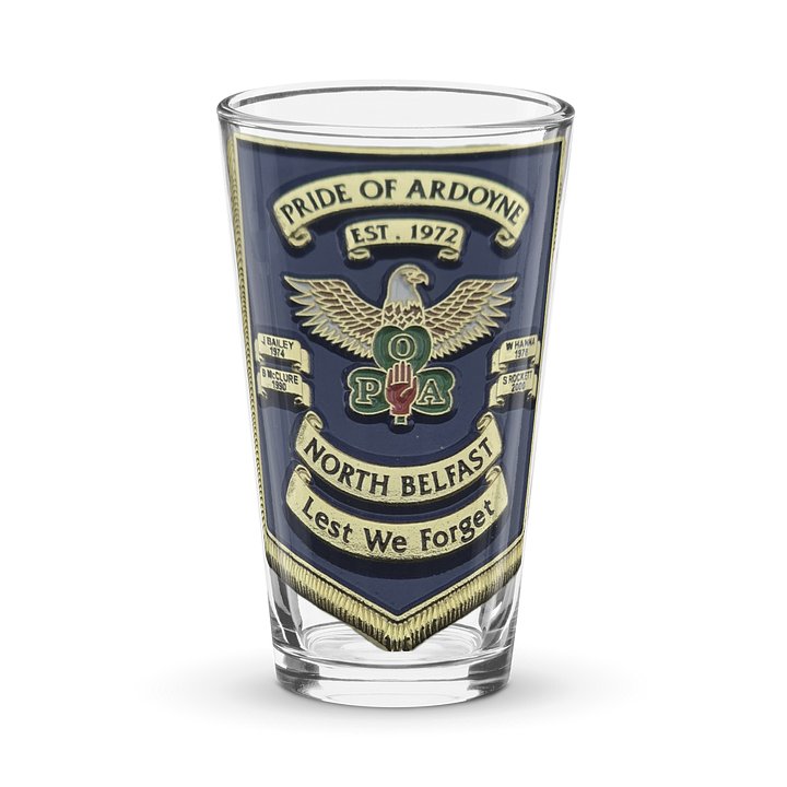 Pride of Ardoyne North Belfast Pint Glass product image (1)