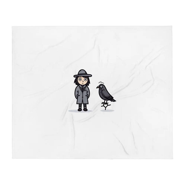 Throw Blanket - The Crow Man & Crow 127 × 153 cm product image (1)