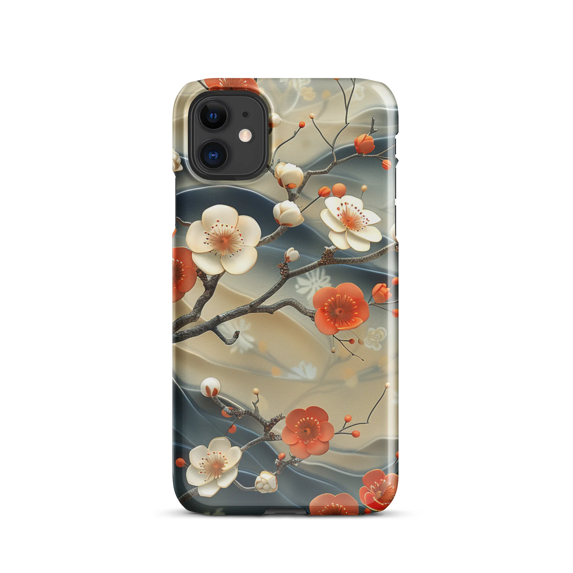 Traditional Japanese Floral iPhone Case - Plum Blossom Aesthetic Cover product image (28)