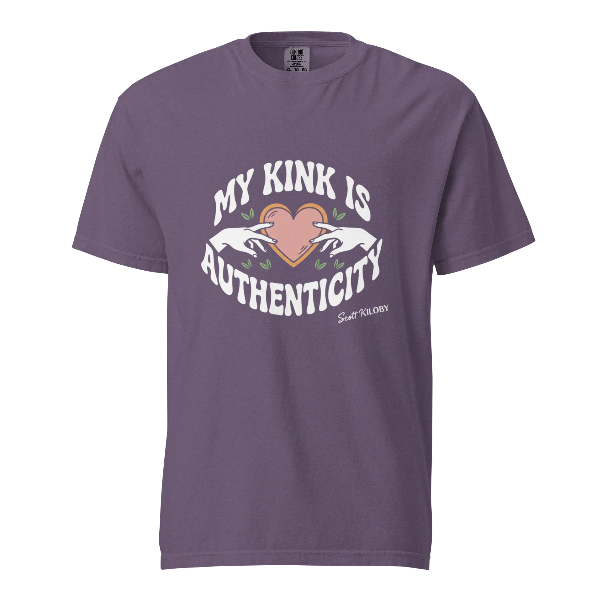 “My Kink Is Authenticity” Grape T-Shirt product image (1)