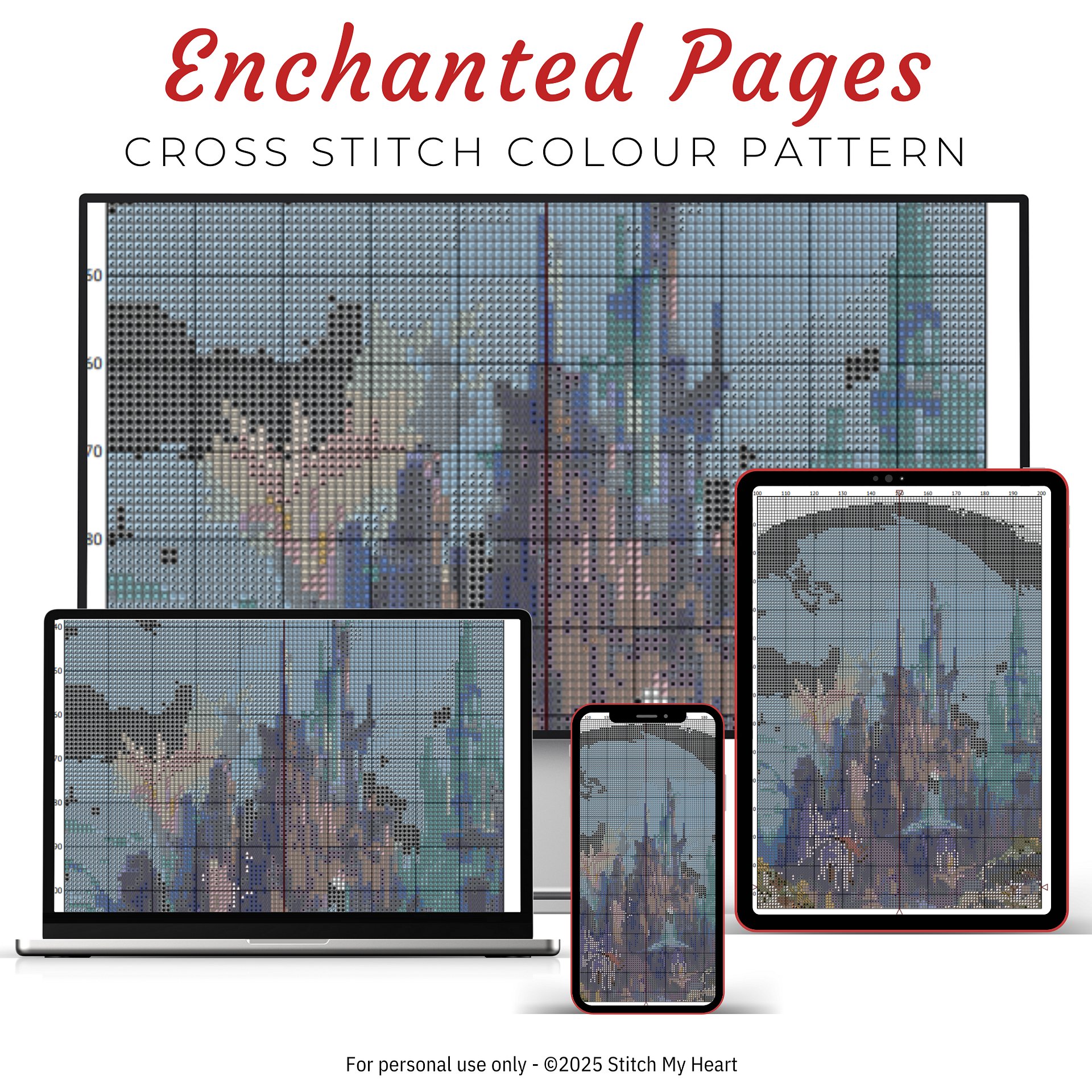 Enchanted Pages Cross Stitch Pattern product image (3)