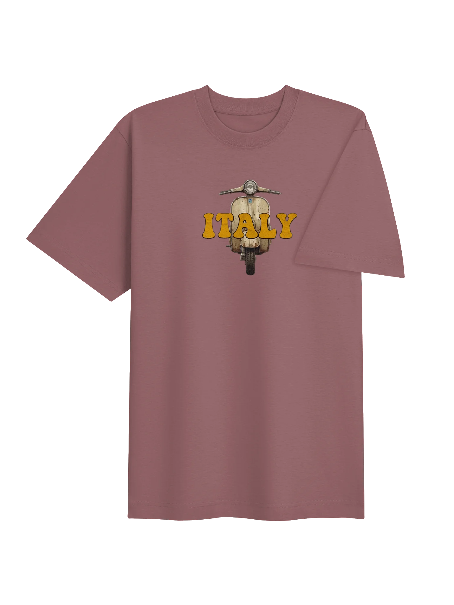 Italy Vintage Scooter Heavyweight T-Shirt – Italian Travel Tee product image (27)