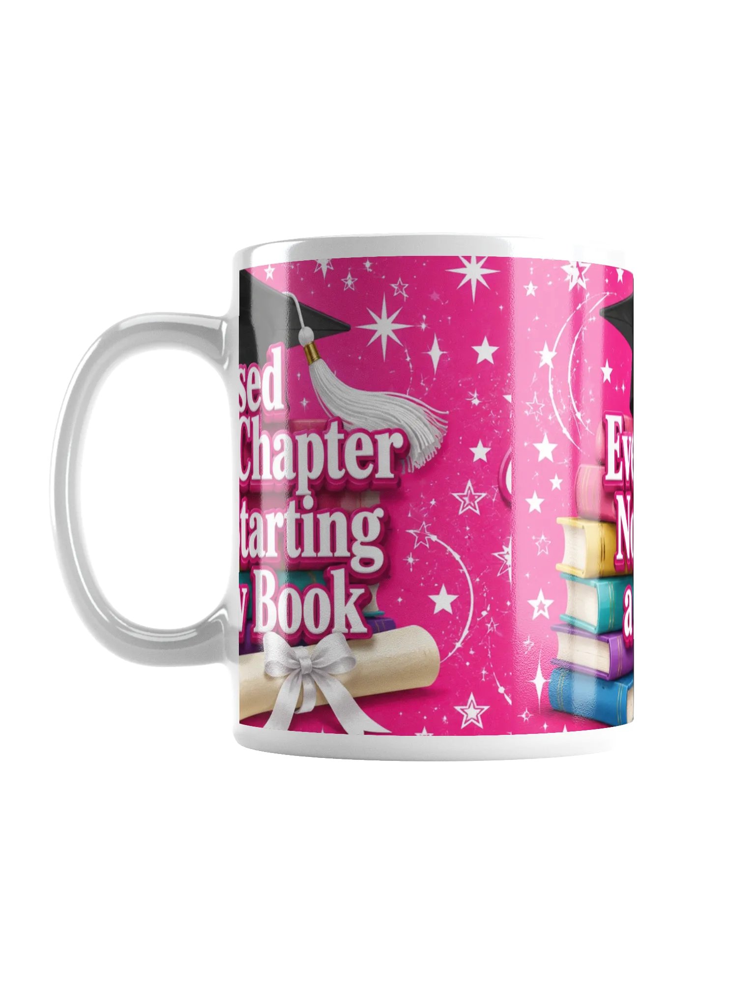 Closed Every Chapter — White Glossy Graduation Mug 11oz product image (1)