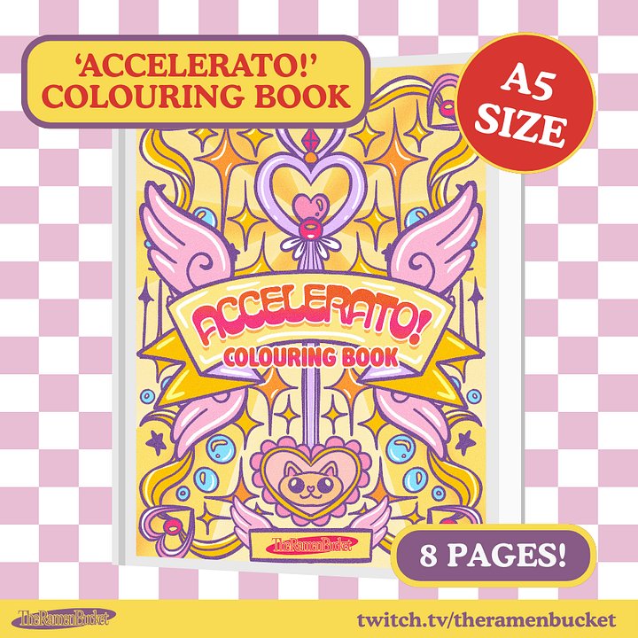'ACCELERATO!' Colouring Book - A5 product image (1)