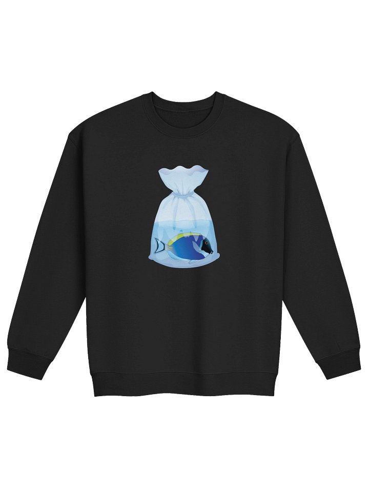 Powder Blue Tang Fish Bag Sweatshirt – Reef Tank Saltwater Aquarium Enthusiast Graphic Sweatshirt product image (3)