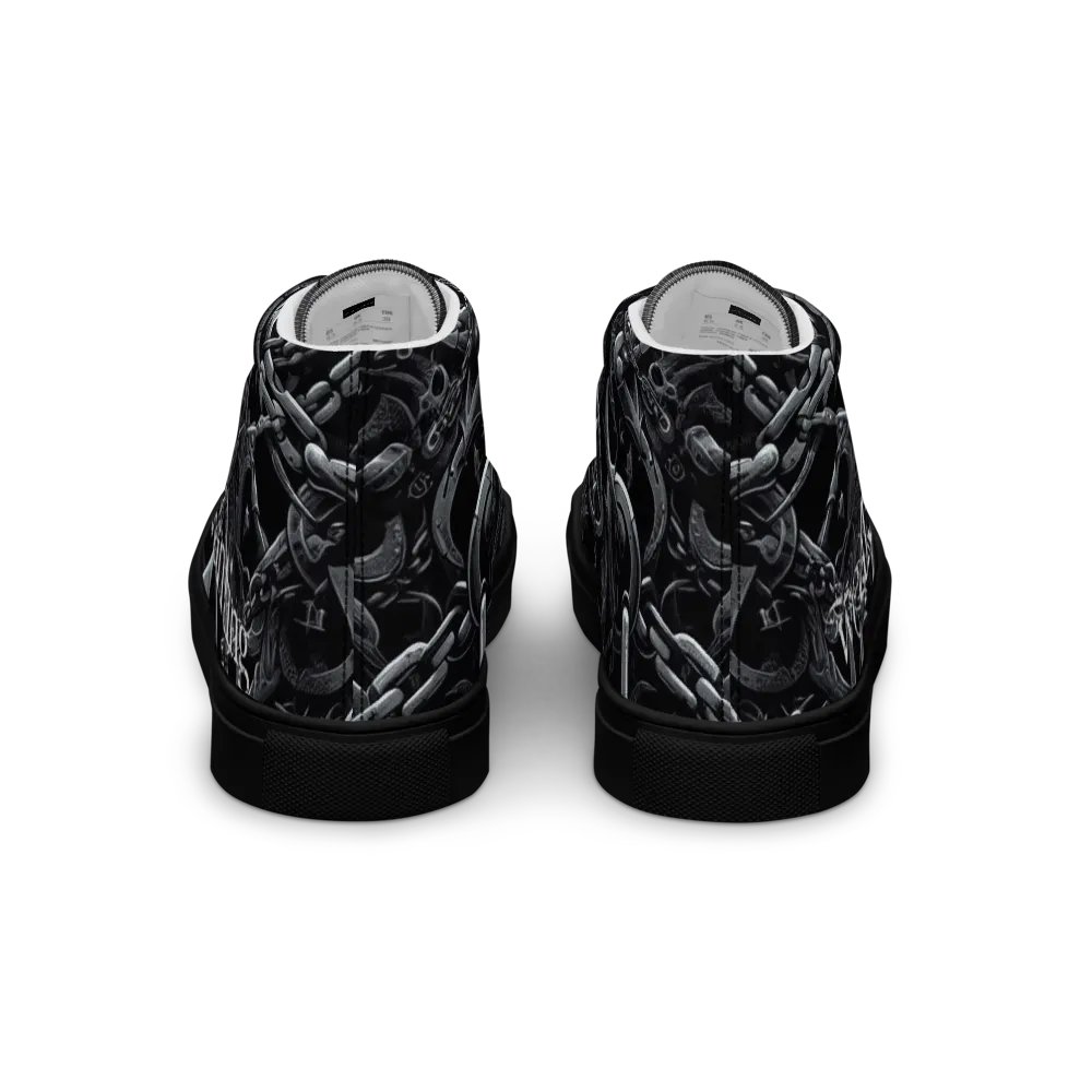 Weak Of Wanting Gothic / Metal Logo High Tops product image (3)