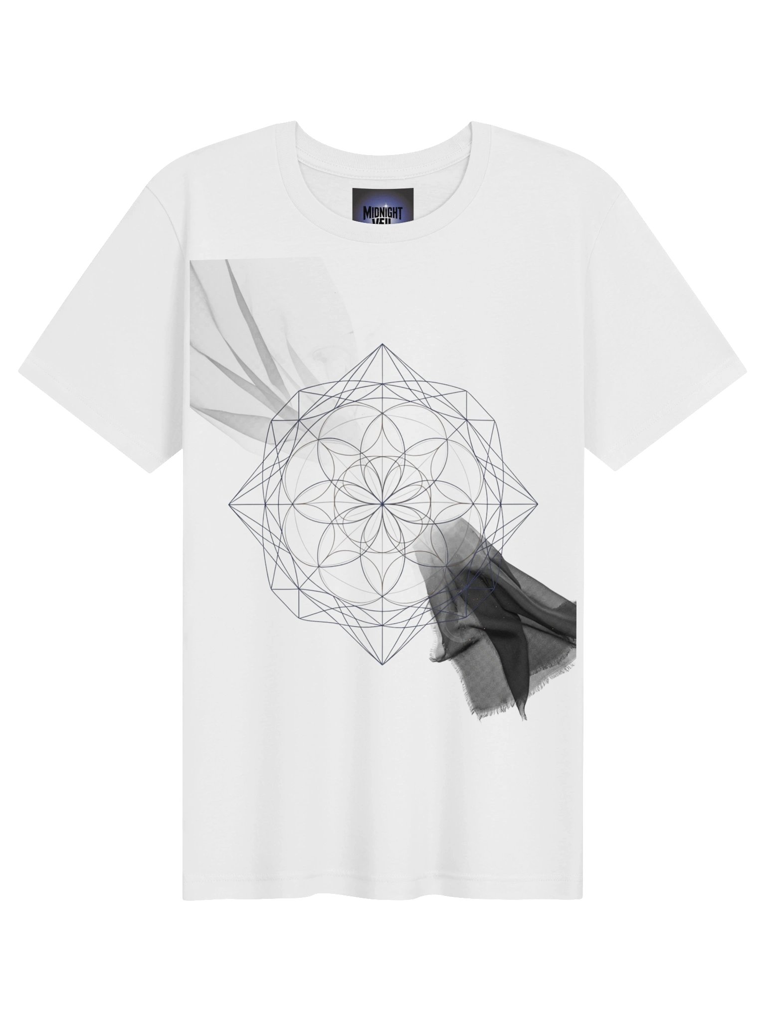 Midnight Veil Sacred Geometry T-Shirt product image (101)
