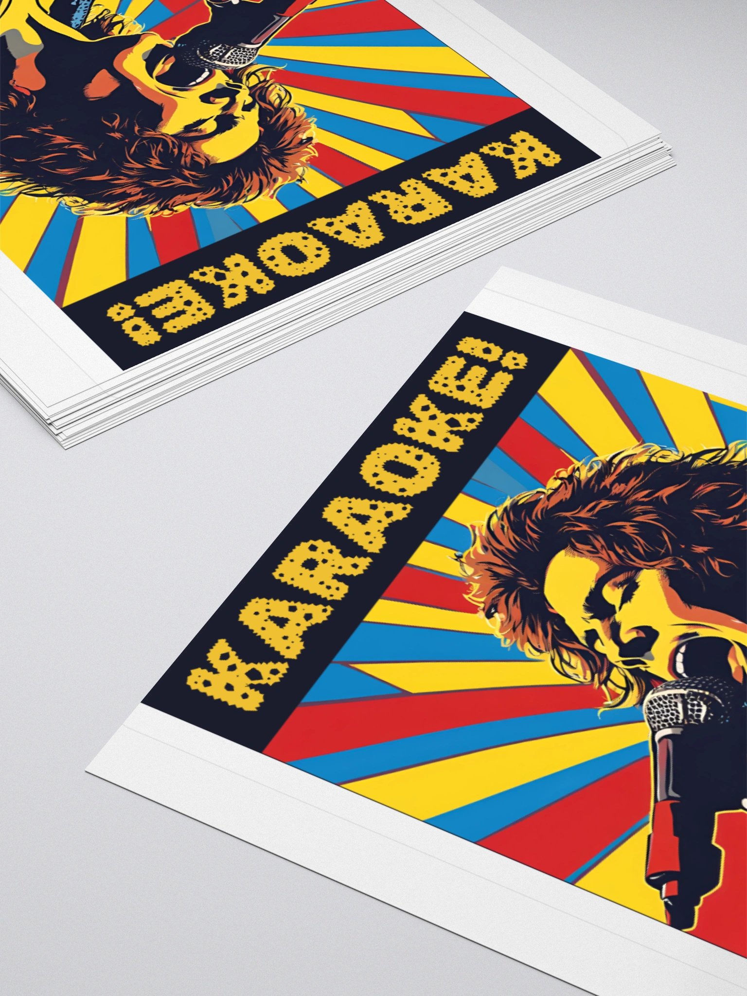 Karaoke Dude Kiss Cut Stickers product image (11)