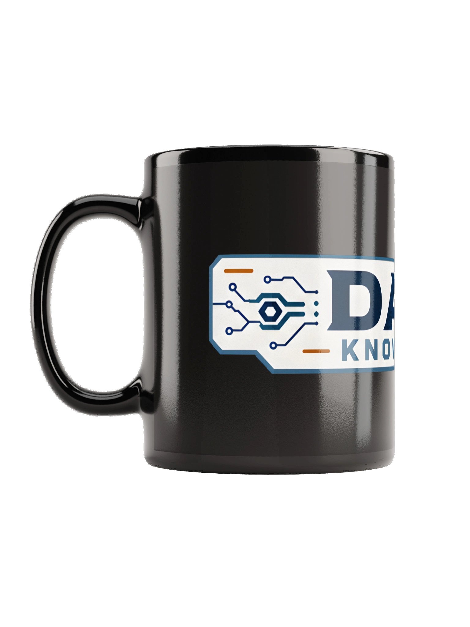 Dads Know Stuff Large Logo Black Mug product image (2)