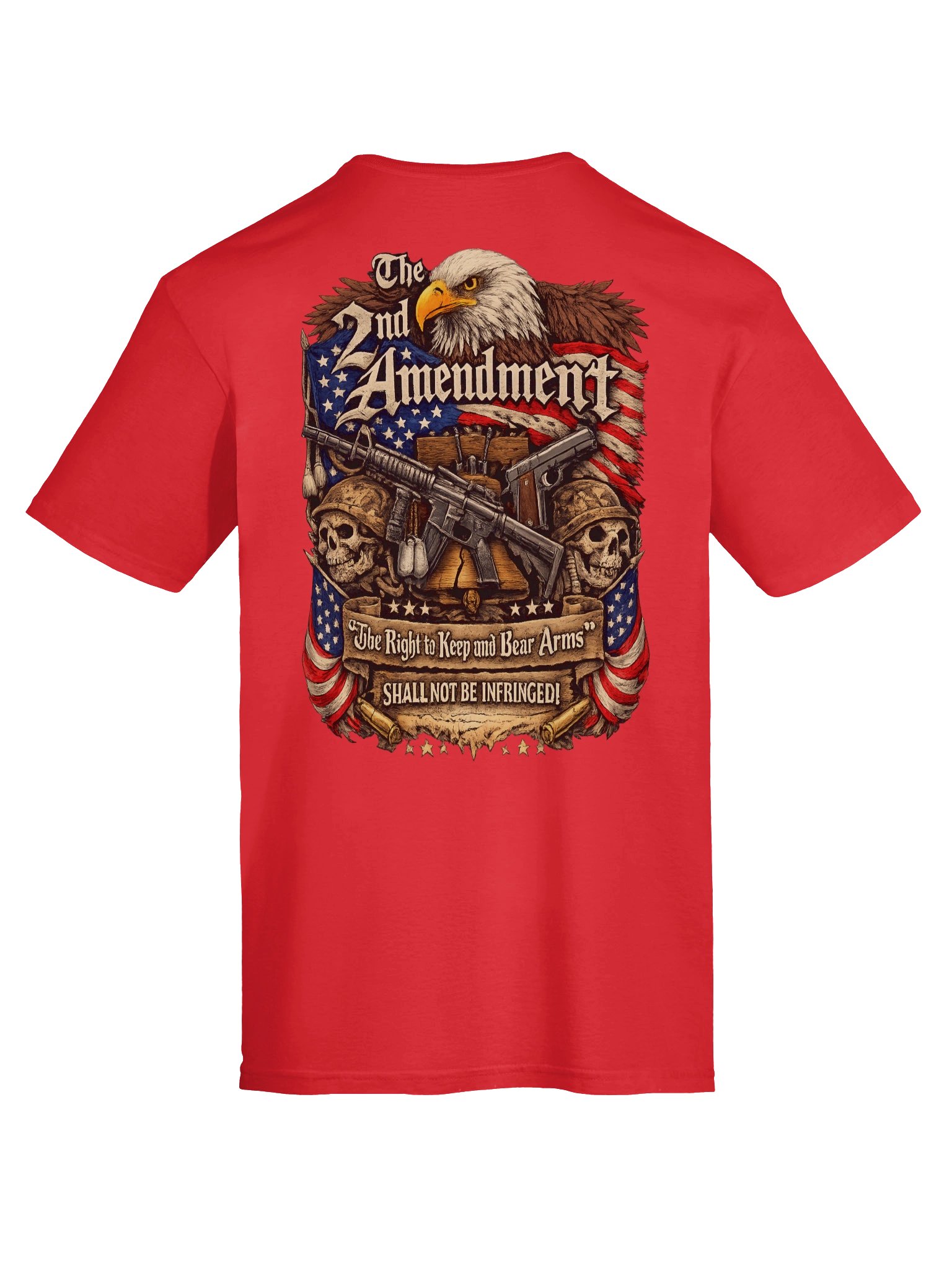 Doing USA 2nd Amendment – Patriotic Back Print Tee product image (90)