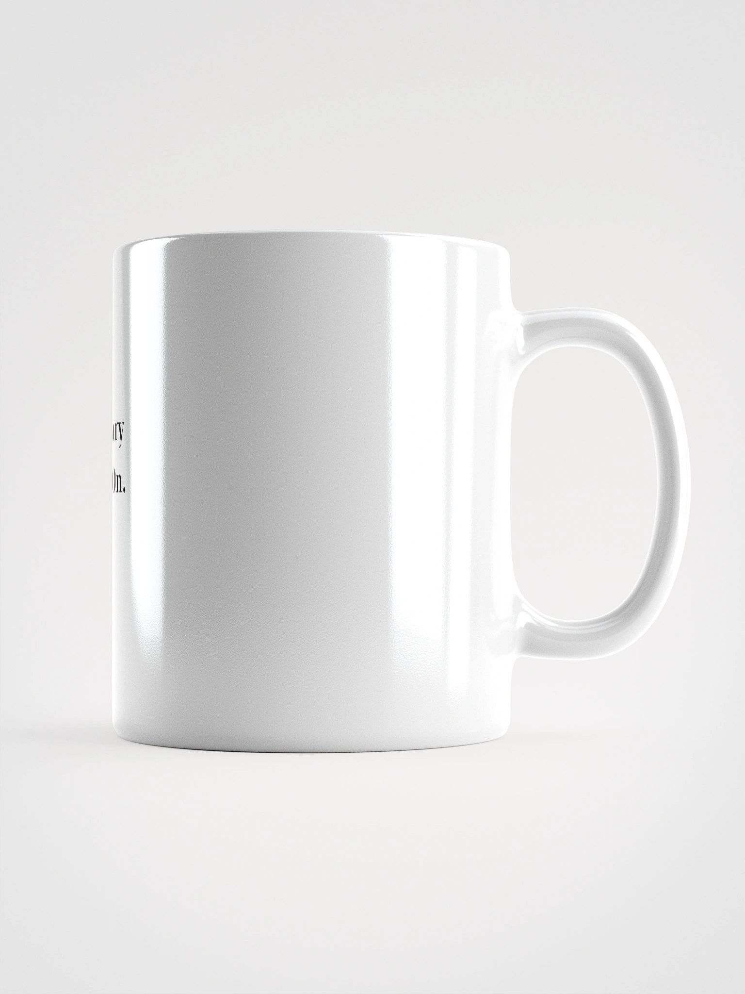 Boundary Mode: On. – White Ceramic Mug product image (2)