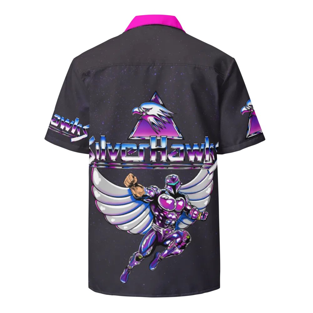 SilverHawks Retro Tribute Hawaiian Button up product image (8)
