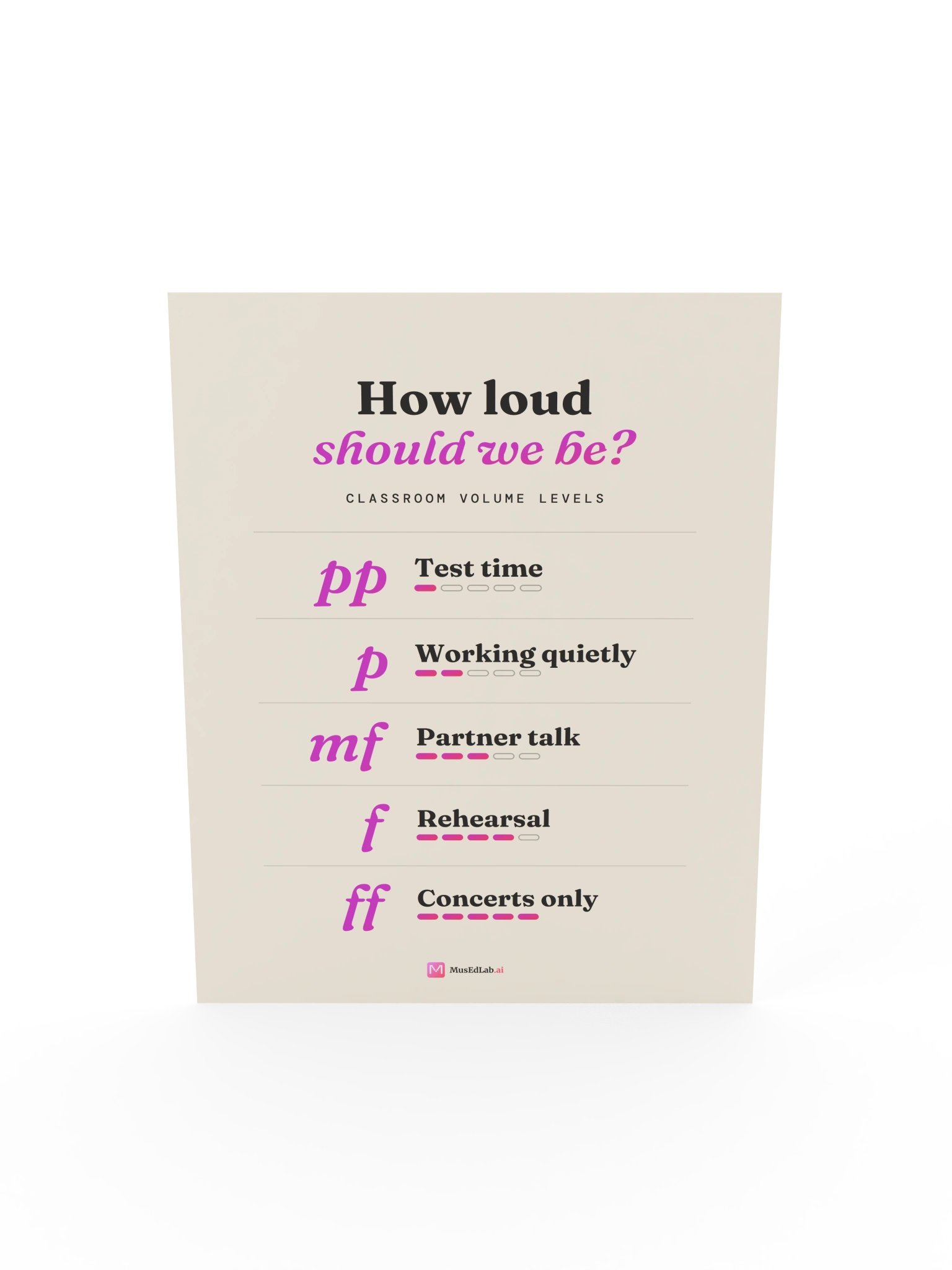 Classroom Volume Levels Poster product image (13)